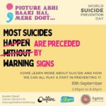 Ira Khan Instagram – This World Suicide Prevention day we will be conducting an event to bring about awareness around Suicide and suicide prevention. For more information click the link in our bio! 

(Sorry about the grammar error, we make mistakes too) 
#worldsuicidepreventionday #suicideprevention #preventable #signs #awareness #bandra #mumbai #5thseptember #goyellow #prevention #training #free #selfawareness #community #resilence #hope #communication #humanconnection #referral #helpisoutthere