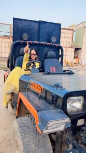 Isha Malviya Instagram - @shubhworldwide 🔥🏎️ #stillrollin #udaariyaan #harleen #trendingreels