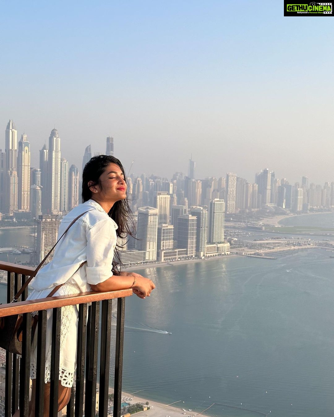 Ivana Instagram - Postcard from Dubai✉️❤️ Here’s my Dubai so far, Thank you @touronholidays for curating this one! 1. Museum of the Future: Stepping into tomorrow at Dubai's Museum of the Future - where innovation meets our imagination! 🚀🌌 2. View at the Palm: Lost in the breathtaking beauty of The Palm - a slice of paradise on Earth! 3. Dhow Cruise: Sailing through Dubai's glittering skyline on a Dhow Cruise - a night to remember! 🌟⛵ 4. Burj Khalifa: Standing on top of the world at Burj Khalifa, where the sky's the limit #letstouron #touronmoments #dubaiwithtouron