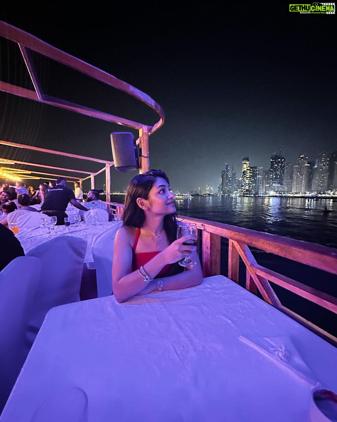 Ivana Instagram - Postcard from Dubai✉️❤️ Here’s my Dubai so far, Thank you @touronholidays for curating this one! 1. Museum of the Future: Stepping into tomorrow at Dubai's Museum of the Future - where innovation meets our imagination! 🚀🌌 2. View at the Palm: Lost in the breathtaking beauty of The Palm - a slice of paradise on Earth! 3. Dhow Cruise: Sailing through Dubai's glittering skyline on a Dhow Cruise - a night to remember! 🌟⛵ 4. Burj Khalifa: Standing on top of the world at Burj Khalifa, where the sky's the limit #letstouron #touronmoments #dubaiwithtouron