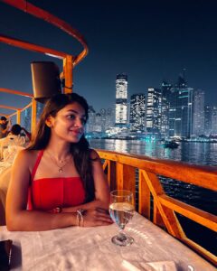 Ivana Instagram - City lights and Dubai nights🌃

📸 @leo_shaji__ 

#dubai#cruise