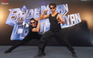 Jackky Bhagnani Instagram - After months of toiling, dreaming and strategizing, we are ready to begin this massive ambitious journey. Truly humbled and honoured to stand alongside my ‘Bade’ and ‘Chhote’ without their nod my dream to achieve this wouldn’t have come true. @akshaykumar @tigerjackieshroff I’m overwhelmed and it’s a moment of immense pride and joy for us at Pooja Entertainment. Love, adore and respect these two and I can’t wait for the audiences to see what we have in store. 
Wouldn’t have been possible without our captain @aliabbaszafar! He 
is ready to now bestow his magic on ‘Bade Miyan Chhote Miyan’, our biggest and most ambitious project! 

So thankful to my Dad @vashubhagnani for believing and backing us and to my entire team and everybody associated with this film. Can’t wait to roll on this one ✨🤍😇

@therealprithvi @pooja_ent @deepshikhadeshmukh @ihimanshumehra 
#BMCM #Rolling #LetsBegin