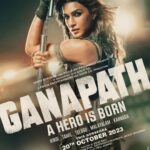 Jackky Bhagnani Instagram - She is fierce. She is unstoppable. She is ready to kill. #MeetJassi #Ganapath in cinemas this Dussehra, 20th October. @amitabhbachchan @vashubhagnani @tigerjackieshroff @kritisanon @jackkybhagnani #VikasBahl @deepshikhadeshmukh @pooja_ent #GoodCo @slglobal001 @zeemusiccompany @vishalmishraofficial @elliavrram @ziadmbakri @girishkulkarni1 @rahman_actor @shruthymenon @jameel.mumbai