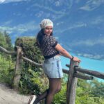 Janani Ashok Kumar Instagram – Every inch of this city is so so beautiful that’s all I can say about Switzerland 🇨🇭 
It’s literal heaven on earth 
If you love travelling & wanna explore Europe just start to save money & make it up to this place at least once in your life time it’s all worth it 🫠💯🤍🩵
–
📸: @madhumitha_sivasankar 
#harderkulm #interlaken #switzerland🇨🇭 #traveldestination #travel #memoriesforlife #ootdfashion #styling #adidas #zara #zarawoman #hm Harder Kulm – Top of Interlaken