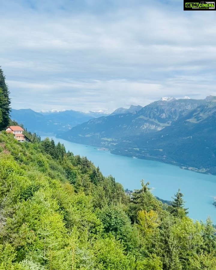 Janani Ashok Kumar Instagram - Every inch of this city is so so beautiful that’s all I can say about Switzerland 🇨🇭 It’s literal heaven on earth If you love travelling & wanna explore Europe just start to save money & make it up to this place at least once in your life time it’s all worth it 🫠💯🤍🩵 - 📸: @madhumitha_sivasankar #harderkulm #interlaken #switzerland🇨🇭 #traveldestination #travel #memoriesforlife #ootdfashion #styling #adidas #zara #zarawoman #hm Harder Kulm - Top of Interlaken