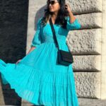Janani Ashok Kumar Instagram - A Day To Remember 🩵💯 - #rome #italy #vatican #vaticancity #vaticanmuseum - PC: @madhumitha_sivasankar Wearing: @myntra Footwear: @hm Vatican Museums - Musei Vaticani