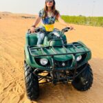 Janani Ashok Kumar Instagram - There’s no ‘right’ time, there’s just time & what you do with it. I’m busy making memories, one such memory from my last year’s trip to Dubai 🇦🇪 - #dubai #desertsafari #makingmemories Desert Safari Dubai