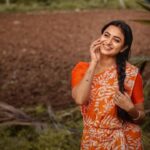 Janani Ashok Kumar Instagram – 📸: @gk_.photography._ 
–
🧡🤍🧡 Coimbatore, Tamil Nadu
