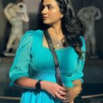 Janani Ashok Kumar Instagram - 🪬🩵 - PC: @madhumitha_sivasankar Wearing: @myntra Vatican Museums - Musei Vaticani
