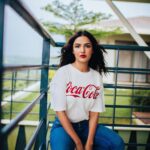 Jasmin Bhasin Instagram - Thanda thanda cool cool 😜 #cocacolaorme #picturebooks #photo Shot by @bharat_rawail styled by @ankiitaapatel hair&makeup by @taskeen_c