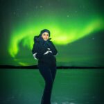 Jayam Ravi Instagram - ‘Those who don’t believe in magic will find it here’ 💚🇫🇮 . . . . 📸 @lappimeri #laplandlove #auroraborealis #northernlights #finnishlapland #magic #coupletravel #travelgram #finland2023 #visitfinland #happycountry #bucketlistcheck #chasinglights #chasingdreams