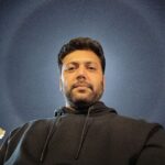 Jayam Ravi Instagram - Oli vattam 😇 the moon was looking gorgeous last night 🌝
