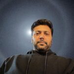 Jayam Ravi Instagram - Oli vattam 😇 the moon was looking gorgeous last night 🌝