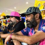 Jayaram Instagram – Super(star) support against the Super Kings! 💗

#CSKvRR | #HallaBol | #IPL2023 | @mallusthaan M.A. Chidambaram stadium