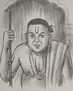 Jayaram Instagram - Mani sirs nambi and kalki’s drawing of nambi! 
 Happy to have come close enough 🙏🏼😇