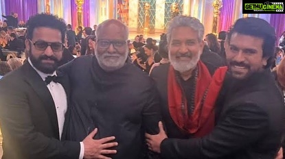 Jayasurya Instagram - When a song makes the nation as a whole dance to its beats, you know it is a winner. Thank you for making us all incredibly proud. A moment that will be etched in the history of Indian cinema. We too will follow the path you have paved. Congratulations to MM Keeravaani Sir, @ssrajamouli Rajamouli Sir, @alwaysramcharan @jrntr and the entire team of @rrrmovie #GoldenGlobes #NaatuNaatu