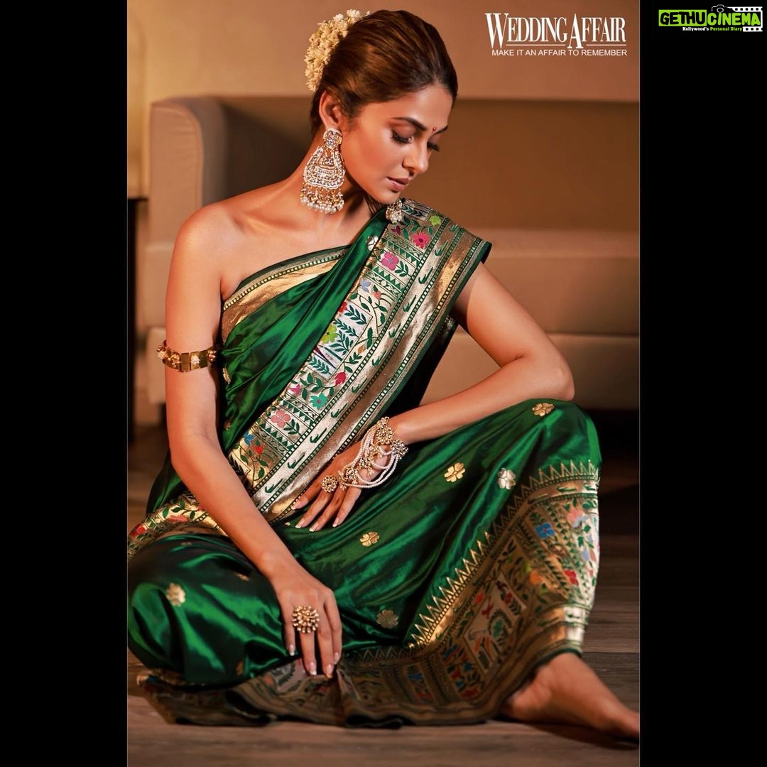 Jennifer Winget Instagram - From Haldi to Sangeet, cocktail to reception; I seem to have got myself a whole wedding album without even having a wedding! Well, atleast I had that steamy βπ’π§π§π’πͺπ³β π Magazine: @weddingaffairofficial Cover star: @jenniferwinget1 Photographer: @amitkhannaphotography Stylist: @juhi.ali Hair and Make-up: @rishinaacharya HMU assistant @raashikashetty Location: @novotelmumbaiairport Artist Managed by: @simmerouquai Co-ordinated by: @nadiiaamalik Wardrobe Blue Lehenga: @theroyaleum Jewellery: @rubans.in Gold Lehenga: @studio.mikukumar Jewellery: @tvishajewlz Saree: @kalkifashion Jewellery: @rubans.in Rings: @h.ajoomal Sharara: @labeld Jewellery: @rubans.in Ring: @anthajewels Gown: @nourbyneharika Jewellery: @limelightdiamonds