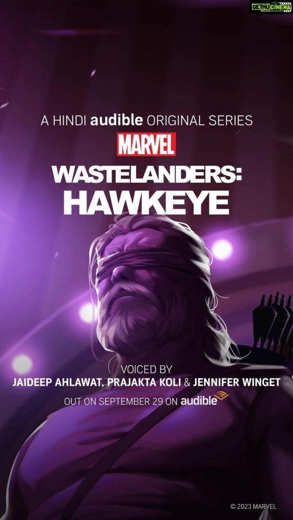 Jennifer Winget Instagram - Bhaiyo aur behno, presenting Hawkeye 🏹 The sole survivor of the Avengers and a shell of the Super Hero he once was, he is now reliving his worst memories for paying audiences. He’s broken but there’s a fire in him and he’s ready to do what needs to be done: killing every last person responsible for the deaths of those he loved the most. Listen to ‘Marvel’s Wastelanders: Hawkeye, a Hindi Audible Original’, for FREE with @jaideepahlawat as Hawkeye, @mostlysane as Ash, @jenniferwinget1 as Kate Bishop and others, only on @audible_in. Starting on September 29! @marvel @marvel_india @suchipillai @_rexxa @vishaljethwa06 @saideodharofficial @the_actor_aseem @mantramugdh @mnmtalkiespodcast @joy.to.all @prernachawla @khabirmehta @arainanand @joshi_sunkalp @mkiyomi @damaniam7 @raysumantoactor @rinkisinghvi #MarvelWastelanders #Audible #Hawkeye