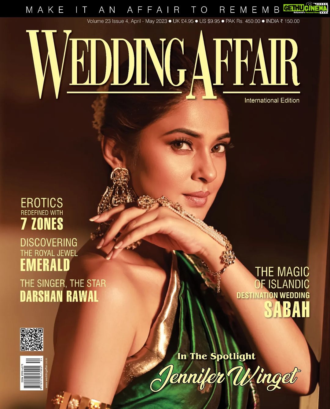 Jennifer Winget Instagram - : The ethereal beauty of the silver screen, Jennifer Winget: Embodying grace, beauty, and versatility on our Magazine Cover. Magazine: @weddingaffairofficial & @weddingaffairindia Cover star: @jenniferwinget1 Photographer: @amitkhannaphotography Stylist: @juhi.ali Hair and Make-up: @rishinaacharya HMU assistant @raashikashetty Saree: @kalkifashion Jewellery: @rubans.in Rings: @h.ajoomal Location: @novotelmumbaiairport Artist Managed by: @simmerouquai Co-ordinated by: @nadiiaamalik #jenniferwinget #jenniferwinget1 #covergirl #coverstar #magazinecovergirl #weddingaffairofficial #staytuned #comingup #weddingaffairmagazine #weddingmagazine #bridetobe #weddingplanner #weddingseason #weddingphotographer #bride #bridelook #bridallook #trendingbrides #weddingaffairindia #weddinglook #staytune #bridalfashion #bridalstyle #trendingbrides #bridestyle #wouldbebride #bridefashion #bridefashionstyle