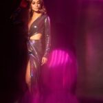 Jennifer Winget Instagram - And here I chose to arrive, iridescent and holographic. High-sheen for the high-octane night that was, at the @officialjiostudios launch. @tejkarran and #JyotiDeshpande paving the way. Cannot wait to see it all unravel! #infinitetogether Outfit: @kalkifashion Styled by: @stylingbyvictor @sohail__mughal___ Makeup: @sonamvaghani.mua Hair: @vanessafernandes19 📸: @horilhumad
