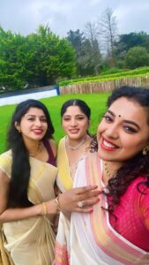 Jewel Mary Instagram - And the celebration begins !!! This onam with my loved ones in ireland @antonynintu @im_angiee_  @j0han_j #jhumka  #jhumkagirare #viralvideos #dancereels #onam #keralasaree #ireland #castlebar #bollywood #malayalam #kerala #malayali