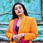 Jewel Mary Instagram - Orange marmalade 🍊 Stylist : @tharunya_vk Wardrobe: @la_adam_dich_ Accessories: @kaya_online_ Captured by @drishyam_weddings_ Make up @glammwithshe London, United Kingdom