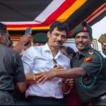 Jiiva Instagram – And that’s why we call them Indian Army !!!
Such a pleasure colonel & his First Lady for inviting me as chief Guest for their prestigious Raising day celebration!!! 
Overwhelmed with all their love and Gestures !!!