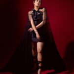 Jonita Gandhi Instagram - ♣️♦️ Stylist: @jaineeebheda Footwear: @louboutinworld Outfit: @maison_9002 Accessories: @blingsutra @ascend.rohank HMU: @prakatwork & team Photography & edit - @lakshmiijagan Assisted by - @anshu7825