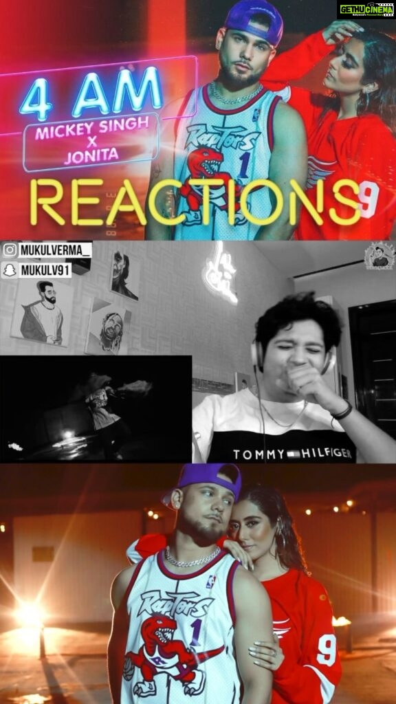 Jonita Gandhi Instagram - Yo, I didn’t realize how big “reaction video” culture was but omg im thoroughly entertained 😂… thank you @itspriyanka_ghosh @payel1897 @arsenic_hemlock @rxheem @yeahhjazzi @mukulverma_ and all the others who keep reacting to our songs and videos… I promise there’s lots more in store!!! 🧡#Raati4AM