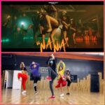 Jonita Gandhi Instagram - GIRL SQUAD GOALS 🤩 also someone give me extra marks for wearing a mask during rehearsals 🤪 #behindthescenes #nana #rehearsal #dance @aathirarajeevofficial ⭐️💃🏻 @miriamyohannes @athenagarcia_ @pauliisophie