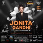 Jonita Gandhi Instagram - Hyderabad get your tickets asap!!! I'm coming to see ya at Boulder Hills on the 7th of Octoberrr🎢 Ticket link in bio. @fatangel.in @sathvika_productions @noizzentertainment_india @livealive.art @theofficialjontourage @collectiveartistsdiaries