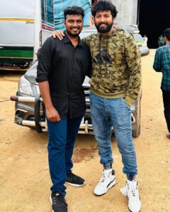 Kalaiyarasan Instagram - Schedule pack up 
#Ntr30 
@jrntr sir 
@siva_koratala sir
@rathnaveludop sir 

Thank you boys @karthik_makeup_artist 
@maratamilan_moorthi 
@aatipamulavenkatesh 
@sattabala7 ❤️❤️❤️❤️