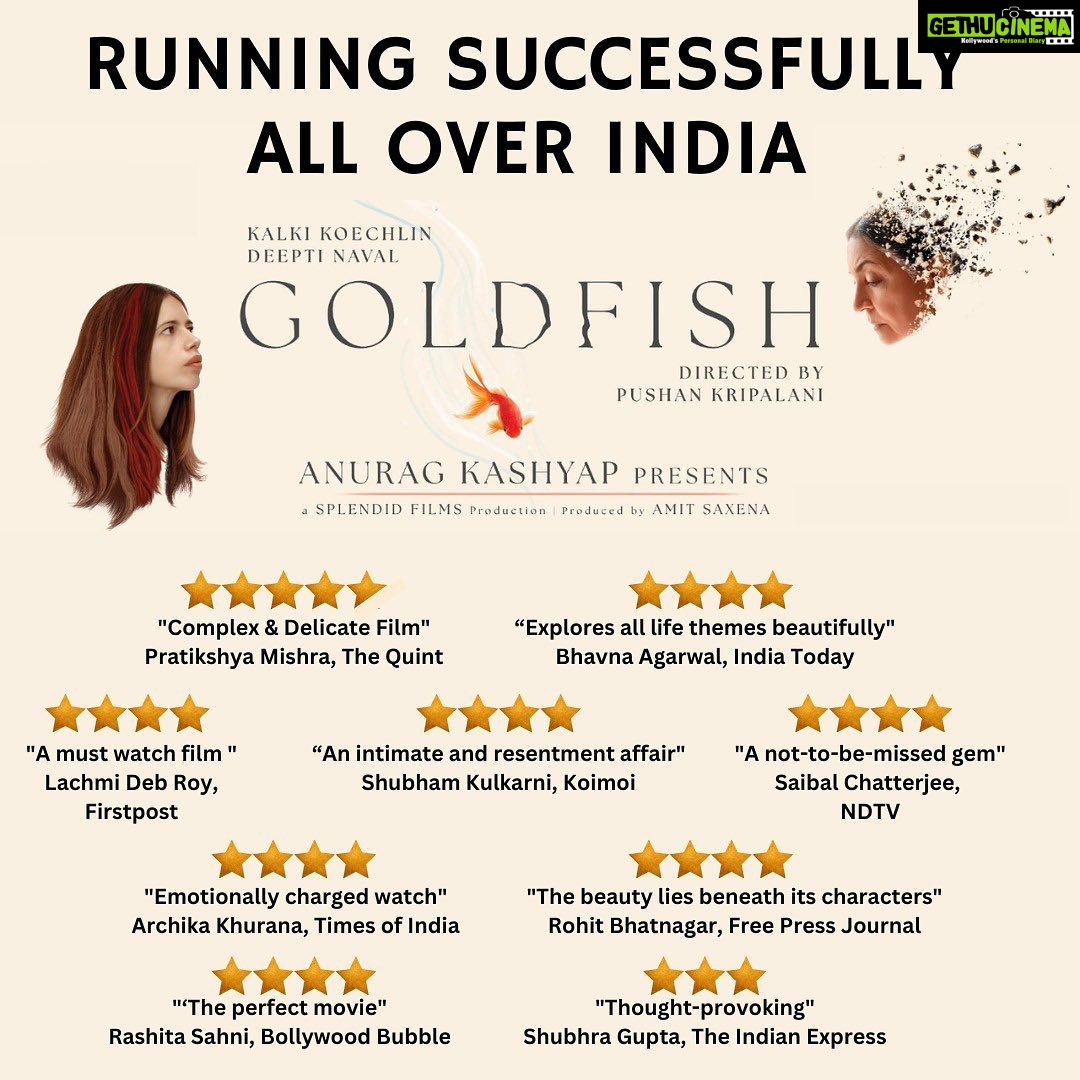 Kalki Koechlin Instagram - Watch in a cinema near you… @goldfishthefilm @deepti.naval @kalkikanmani @rajitkapurofficial @slight_diversion @anuragkashyap10 @mok.shaa @ravinjganatra @whoisomarkhan @harryatters #shanayarafaat @pericles_snowdon @real_noa_bodner @ashraf.ej @komalamee @richardcorgan @surabhirumbles @apurva_official #arghyalahiri @worksforyael @bhuvaneshben @mannysamra_mua @ruby_todd_art @kellytoode @george.is.lazy @priyanka_asera @muzzammilhashmidop @nizah_e @andresoundspeed @dan_the_soundie #Stephanie @sangeetamattachhabria @itsshreeyasharma @tapasrelia @shuktisharma #Gordonwarnecke #Bhartipatel #Petermair #pradippatil #martino #Rosie #Sherry #pushankripalani @goldfishthefilm