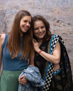Kalki Koechlin Instagram - Our first screening in Delhi of @goldfishthefilm and it was a good evening
Photos @shootguru 
Wearing @bhaane 
Shoes @oceedeeshoes 
HMU @makeupbymanjari 
@deepti.naval 
@rajitkapurofficial 
@lushindubey