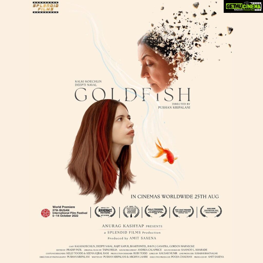 Kalki Koechlin Instagram - The wait is almost over! I’m so excited that my film GoldFish will be swimming into theaters on August 25th! In theatres all over India! #GoldFishMovie #SplendidFilms @deepti.naval @kalkikanmani @rajitkapurofficial @slight_diversion @mok.shaa @ravinjganatra @whoisomarkhan @harryatters #shanayarafaat @pericles_snowdon @real_noa_bodner @ashraf.ej @komalamee @richardcorgan @surabhirumbles @apurva_official #arghyalahiri @worksforyael @bhuvaneshben @mannysamra_mua @ruby_todd_art @kellytoode @george.is.lazy @priyanka_asera @muzzammilhashmidop @nizah_e @andresoundspeed @dan_the_soundie #Stephanie @sangeetamattachhabria @itsshreeyasharma @tapasrelia @shuktisharma #Gordonwarnecke #Bhartipatel #Petermair #pradippatil #martino #Rosie #Sherry #pushankripalani @goldfishthefilm @anuragkashyap10