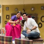 Karan Sharma Instagram - Garma garam chai with @bharatiachrekar 😍🤗.. #waglekiduniya #pulkit
