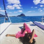 Karthika Nair Instagram - And so I turn a year wiser on an island far far away 🌊 Grateful for all the beautiful souls who have been a part of my magical journey🩵 #blessed 🧿