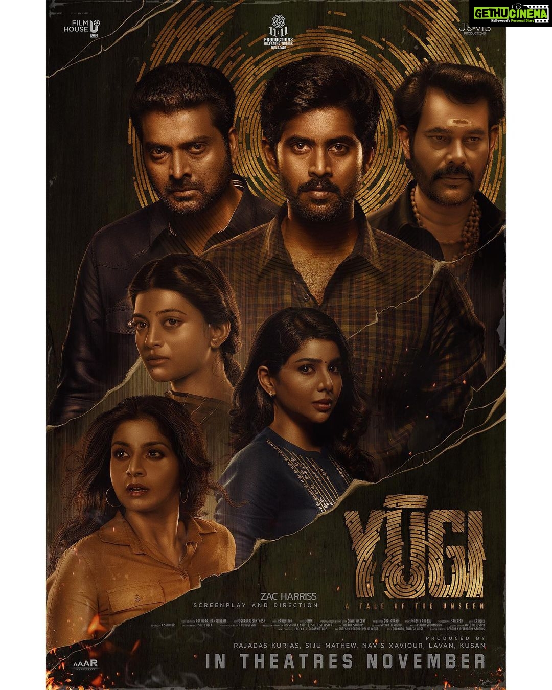 Kathir Instagram - #YUGI Teaser Link ( In bio) Releasing in theatres near you from November 18 @uanfilmhouse @juvisproductions @aaarproductions_ @zac_harriss @rajdaskurias @sijumatts @narainraam @kayal_anandhi @athmiyainsta @pavithralakshmioffl