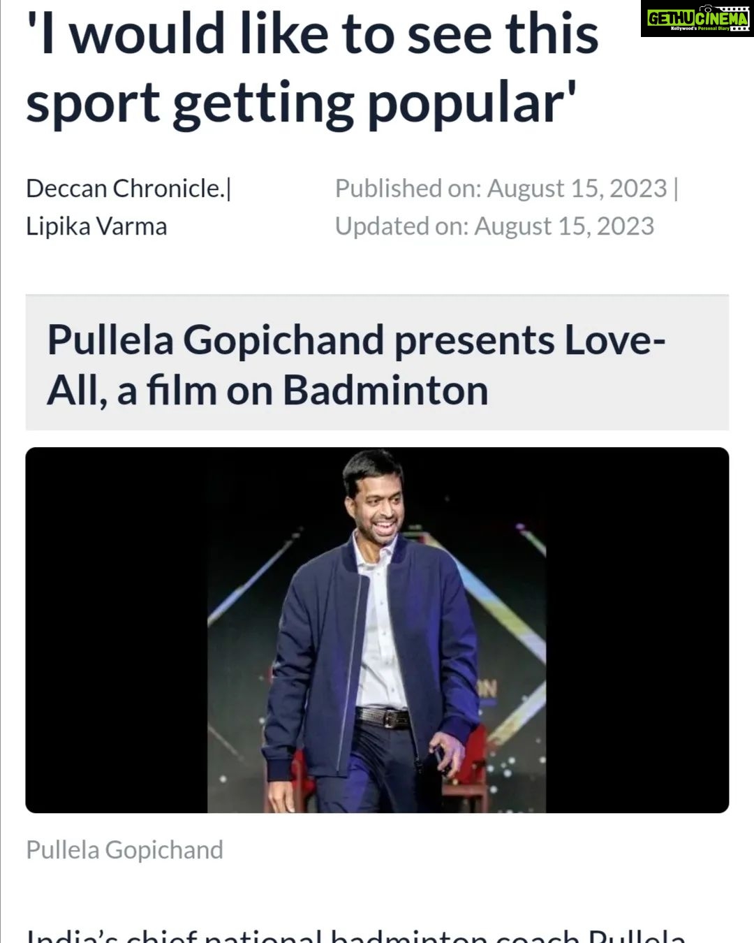 Kay Kay Menon Instagram - Here's some Press and Media Coverage our Love-All is getting. #LoveAll #LoveAllIndiaTour #LoveAllIndore #Indore #LoveAllHyderabad #LoveAllBhopal #Bhopal #Hyderabad #LoveAllFilm #LoveAllMovie #LoveAllBadminton #LoveAllTrailer #LoveAll25August #KayKayMenon #SwastikaMukherjee #SudhanshuSharma #NewRelease #Bollywood #SportsFilm #SportsMovie