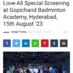 Kay Kay Menon Instagram – Here’s some Press and Media Coverage our Love-All is getting.

#LoveAll #LoveAllIndiaTour #LoveAllIndore #Indore #LoveAllHyderabad #LoveAllBhopal #Bhopal #Hyderabad #LoveAllFilm #LoveAllMovie #LoveAllBadminton #LoveAllTrailer #LoveAll25August #KayKayMenon #SwastikaMukherjee #SudhanshuSharma #NewRelease #Bollywood #SportsFilm #SportsMovie
