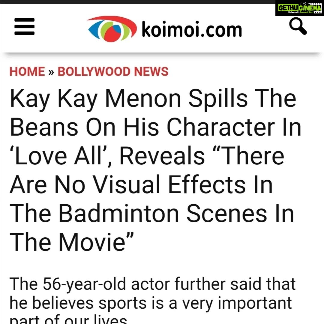 Kay Kay Menon Instagram - We are Glad to see various Media Platforms covering the news on our Sports Drama : LOVE-ALL See you all in Theaters on 01st September 2023 #LoveAll 🏸 #LoveAll1September #LoveAllFilm #LoveAllMovie #LoveAllBadminton #LoveAllIndiaTour #KayKayMenon #SwastikaMukherjee #SudhanshuSharma #NewRelease #Bollywood #SportsFilm #SportsMovie Mumbai - मुंबई
