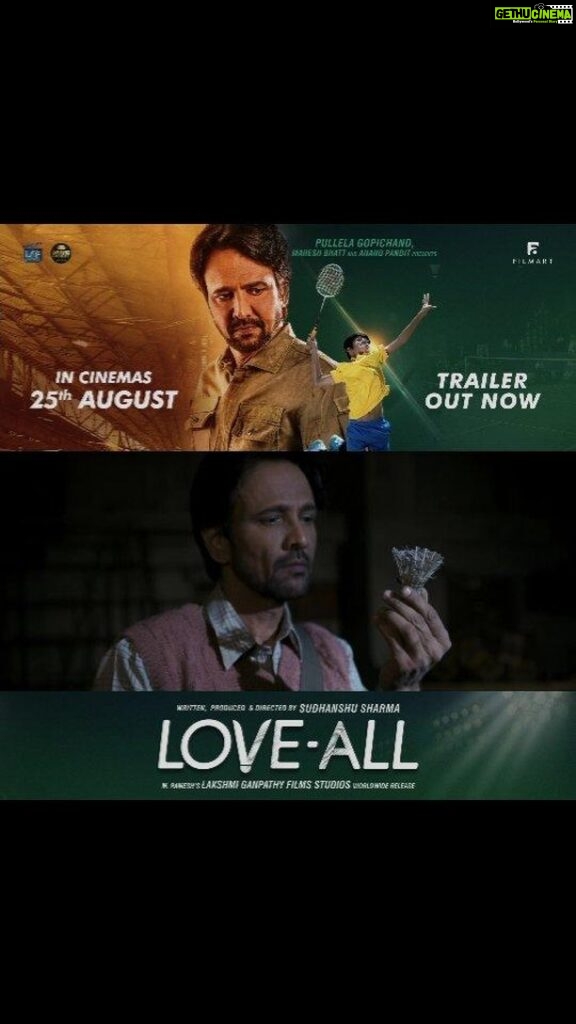 Kay Kay Menon Instagram - With the love and overwhelming response from you all, we are presenting the #LoveAll trailer in new format. @sudhanshu7s @kaykaymenon02 @swastikamukherjee13 @Shriswara @vikrampbhatt @gopichandpullela @yonex_sunrise_india @badmintongurukul @Film_Art_Prods @lgfstudios @anandpandit @anandpanditmotionpictures @sonal_sharma1974_ @paartho @javeridipti @vaijayant @kanishk09 @dptofsportsgoi @officialkheloindia @olympusindore @Supriya_Devgun @arkjain_5 @deeprambhiya_99 @kabirverma247 @mazelvyas_official @tanishka.mihi @sumitarora1980 @iamalamkhan @rajabundelaofficial @satyakamanand @atul_srivastava31 @musicsaurabhvaibhav @ankit.pandey.90 @pravinadeshpande #LoveAllFilm #LoveAllMovie #LoveAllBadminton #LoveAllTrailer #LoveAll25August #KayKayMenon #SwastikaMukherjee #SudhanshuSharma #lgfstudios #NewRelease #Bollywood #SportsFilm #SportsMovie #trailer #NewRelease #newfilm #hindimovie India