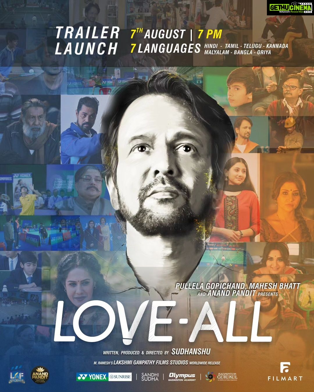 Kay Kay Menon Instagram - The feathers are about to ruffle! Love, passion, grit and glory– One Story, #LoveAll 🏸Unveiling the trailer on 7th August, at 7 p.m., in 7 languages, for a billion hearts in love with sports. See the first glimpses of a truly mesmerizing story, weaved around Badminton. LOVE-ALL ....Play! @sudhanshu7s @swastikamukherjee13 @Shriswara @gopichandpullela @yonex_sunrise_india @badmintongurukul @Film_Art_Prods @lgfstudios @anandpandit @anandpanditmotionpictures @dptofsportsgoi @officialkheloindia @olympusindore @Supriya_Devgun @arkjain_5 @deeprambhiya_99 @kabirverma247 @mazelvyas_official tanishka.mihi @sumitarora1980 @rajabundelaofficial @satyakamanand @atul_srivastava31 @musicsaurabhvaibhav @ankit.pandey.90 #LoveAll #LoveAllFilm #LoveAllMovie #LoveAllBadminton #LoveAllTrailer #LoveAll25August #KayKayMenon #SwastikaMukherjee #SudhanshuSharma #lgfstudios #NewRelease #Bollywood #SportsFilm #SportsMovie