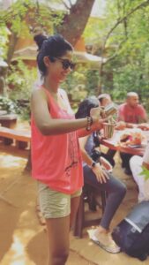 Keerthi Pandian Instagram - For the love of coffee and the morning brewing ♥️ In this heaven @adishaktitheatre #filter #coffee Adishakti Theatre