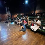 Keerthi Pandian Instagram - Photo Dump of many things I love in this beautiful space that transforms me every time I visit @adishaktitheatre April 2022 ; Unlearning Learning and Growth I love you my dear @adishaktitheatre ♥️ - Popsicle Theatre Love Swing Filter Lights ice cream swimming pool Floor Blackshit - #rememberingveenapanifestival #adishaktitheatre #theatreindia Adishakti Theatre