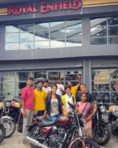 Keerthi Pandian Instagram - Earlier this year I made an impulsive decision on a long time dream and bought the Royal Enfield, Meteor. The best decision I have made in a LONG time, and these people here made my experience of buying the bike an unforgettable one. From the very day I booked till I got the delivery to the Services and ANY doubt I have, they are always just one call away and ready to tend to it immediately. And this I have seen not only with me but any customer interaction that has happened when I’ve been around. This is a BIG gratitude post I have for these amazing staff in the Anna Salai - Nandanam ROYAL ENFIELD showroom. Also, they are super safe and precautious and always masked up (Except this photo as I insisted their faces to be seen just for the few seconds 🤪) Basically these people are amazing and if you want to buy a RE bike or even their merchandise, just stop by in this showroom with no second thoughts. NOT A PAID POST or PROMOTION. Only FULL love and gratitude! ♥️ 🙏🏾 (Left to Right) Manraj, Akash, Divakaran , Kamesh, Balraman, Shruthi, SURAmanian and Revathi Akka (Missing Salman, Shariff and Tamizh) Drogon’s main men have been Manraj and Sura throughout ♥️ P.S. Go around tea time, you will get one of the best inji tea made by Revathi Akka 😍 #royalenfield #meteor #annasalai #chennai @royalenfield