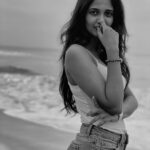 Keerthi Pandian Instagram - therefore, I am 🌪 #beach #monochrome