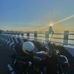 Keerthi Pandian Instagram - Blue makes me happy after all 🧿 But there is always pink, somewhere. #riding #away