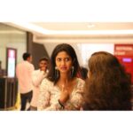 Keerthi Pandian Instagram - 27 February 2021 It was the premiere night of #anbirkiniyal , My star birthday 💫 The day I got my bike ❤️‍🔥 FULL MOON 🌑 and there I was pouring out my mammoth of emotions to @abinaya_selvam 😂 This lovey dress by the sweetest @bandananarulaofficial ♥️ Earrings by @deepagurnani ♥️ Sathyam Cinemas
