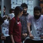 Keerthi Pandian Instagram - My most favourite part about shooting for the film #Anbirkiniyal was the freezer zone. All movements and stunts were made super exciting by these super humans! Clearly you can see my excitement (and rudolf-the-red-nose face) with the amazing @anbariv_action_director and @prabu_stunts_pc_ ! 🦾 Movie streaming on @primevideoin ALSO, Anbirkiniyal will be telecasted on @kalaignartvofficial coming august 15, Independence Day special! ♥️